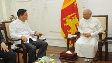 
Chinese Ambassador to Sri Lanka Qi Zhenhong had called on Prime Minister Dinesh Gunawardena at the Temple Trees in Colombo yesterday (May 02) to discuss ways and means of early implementation of the agreements and Memorandums of Understanding (MOUs) reached between the two countries during the Prime Minister’s official visit to China in March 2024.



