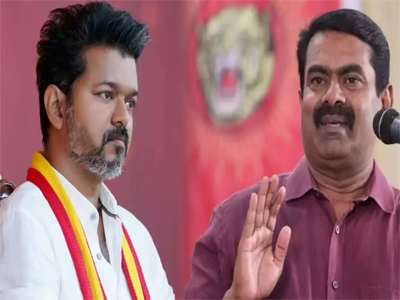 
இதுவரை இல்லாத அளவுக்கு தொலைக்காட்சியின் நெறியாளரையே குறிவைத்து ஒடுக்குவதெல்லாம் தமிழ்நாடு இதுவரை பார்த்திராத பேரவலம் என்று, முதலமைச்சர் விஜய்யை, நாதக தலைமை ஒருங்கிணைப்பாளர் சீமான் விமர்சித்திருக்கிறார். தனியார் தொலைக்காட்சி நெறியாளர் விஜயன், விசாரணைக்கு அழைக்கப்பட்ட சம்பவத்தை கண்டித்துள்ள அவர், திமுக, அதிமுக ஆட்சிகளுக்கு தனது ஆட்சி மாற்றென நாளும் அடையாளப்படுத்திக் கொள்ளும் முதல்வர் விஜய், இதுவரை இல்லாத அளவுக்கு தொலைக்காட்சியின் நெறியாளரையே குறிவைத்து ஒடுக்குவதெல்லாம் தமிழ்நாடு இதுவரை பார்த்திராத பேரவலம் என்று குற்றம்சாட்டியிருக்கிறார். 
